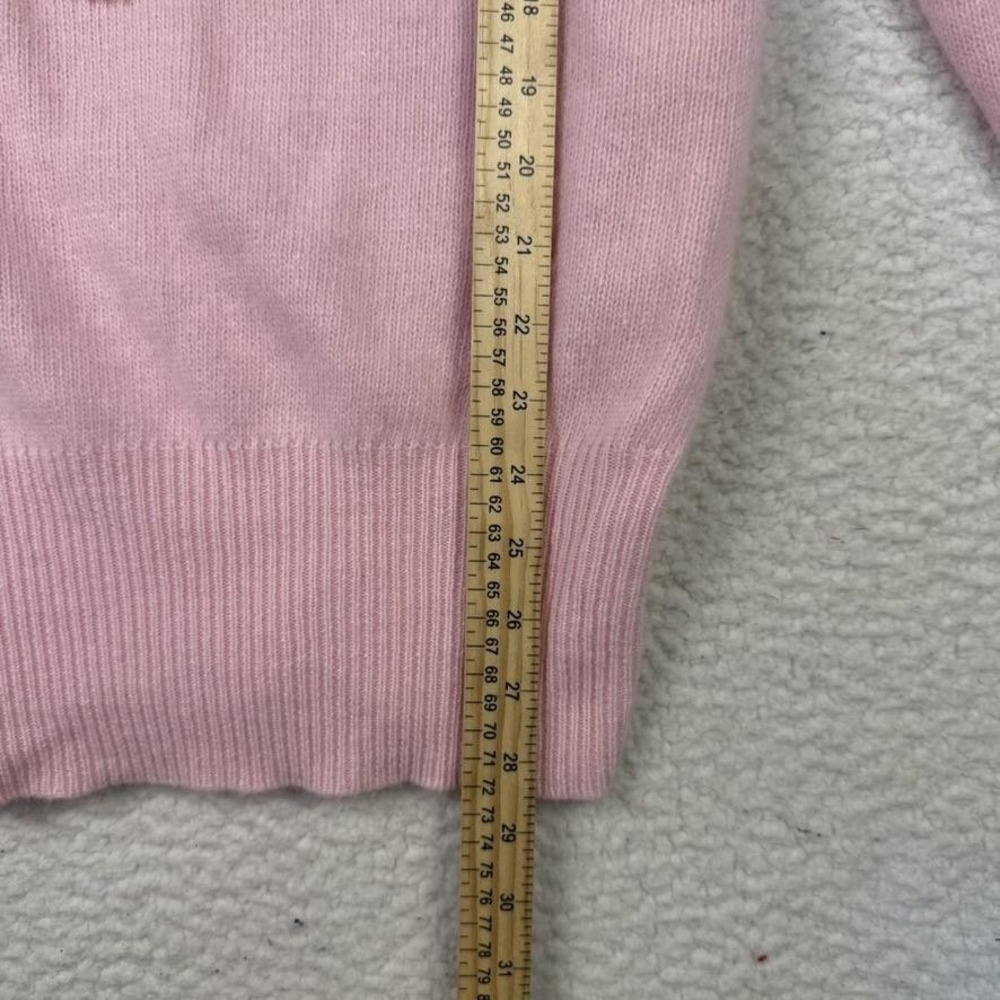 Vintage Simply Tops Sweater‎ Womens Small Pink V Neck Beaded Sequin Angora 80s - Picture 8 of 8